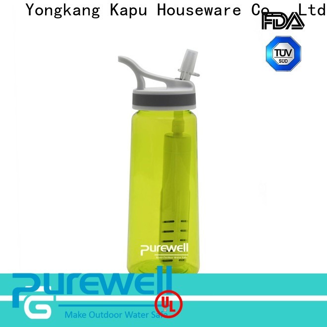 Purewell best water purifier bottle inquire now for Backpacking