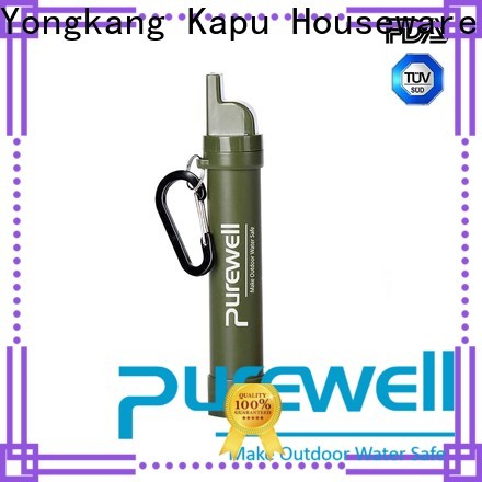 Purewell personal water filter straw reputable manufacturer for camping