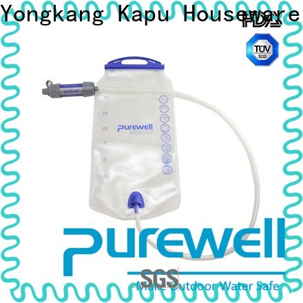 Purewell gravity filter bag reputable manufacturer for hiking
