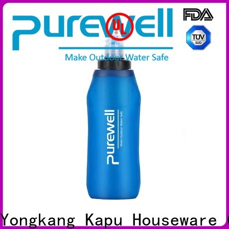 Purewell 500ml water filter flask wholesale for hiking