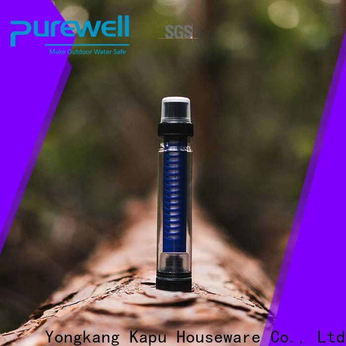 Purewell camping water filter order now for hiking