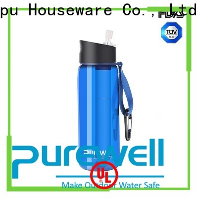 Purewell BPA-free portable water filter bottle wholesale