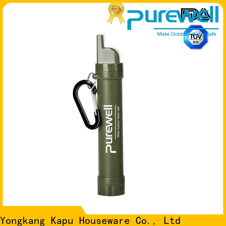 Purewell water straw filter water filter camping factory price for camping
