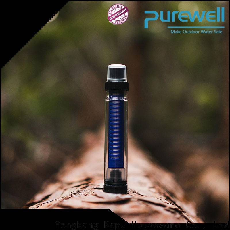 Purewell Customized outdoor water filter straw order now for traveling