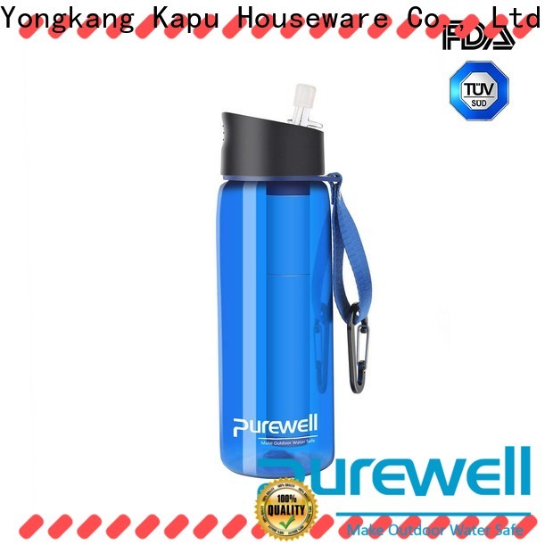Purewell personal water filter bottle wholesale for running