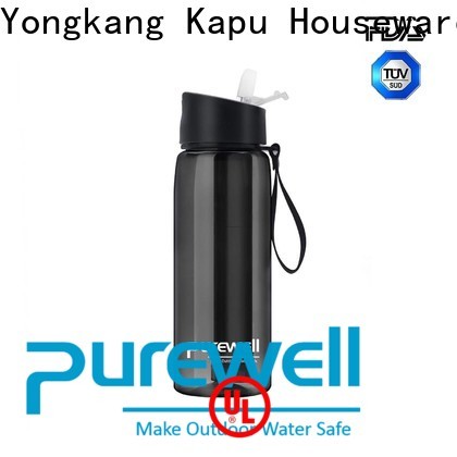Purewell self filtering water bottle supplier