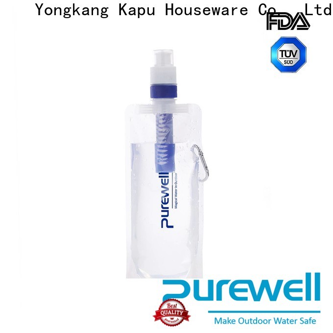 Purewell best filtered water bottle inquire now for outdoor activities