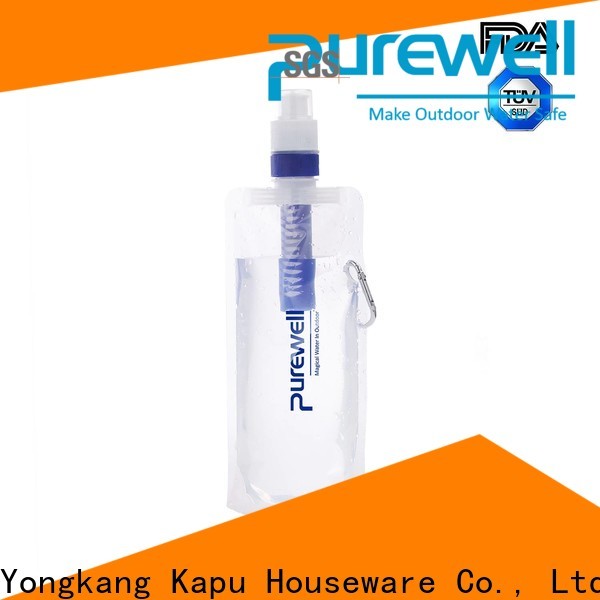 easy-carrying best filtered water bottle customized for hiking