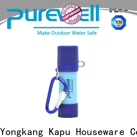 Purewell water filtration straw factory price for camping