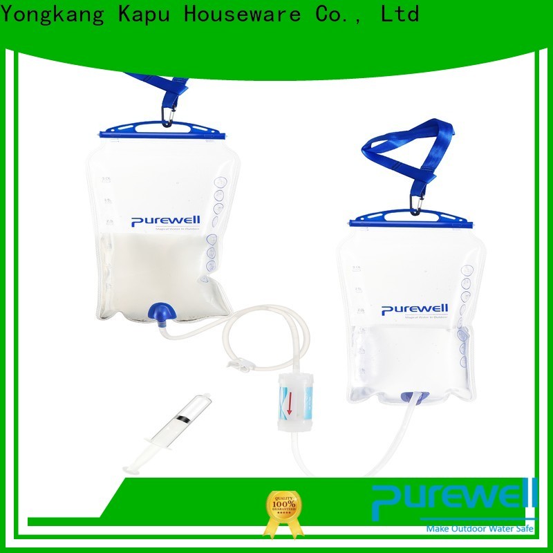 Purewell easy-hanging gravity filter bag reputable manufacturer for travel