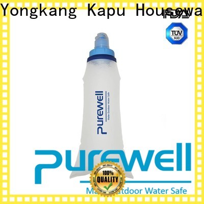 Purewell 1200ml soft water flask supplier for Backpacking