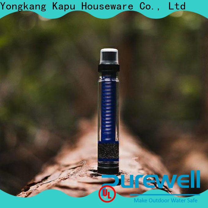 Purewell water straw filter water filter camping reputable manufacturer for hiking
