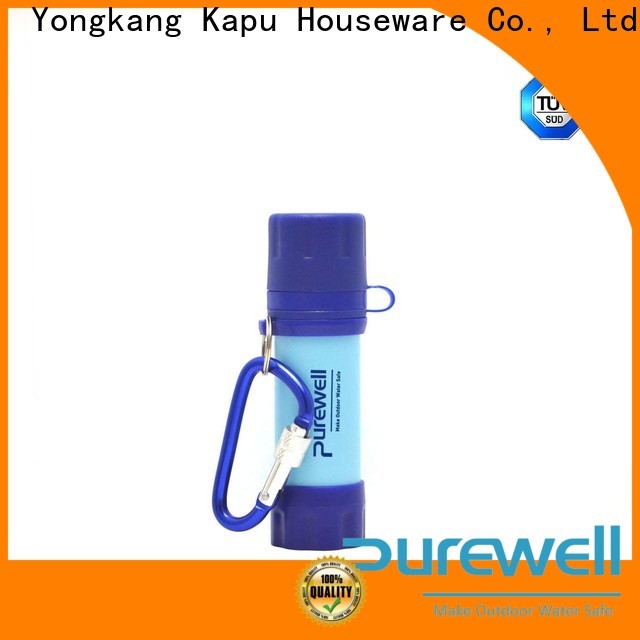 Purewell filtered water straw order now for hiking