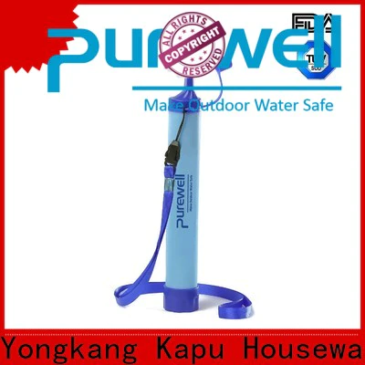 Purewell Personal outdoor water filter straw order now for hiking