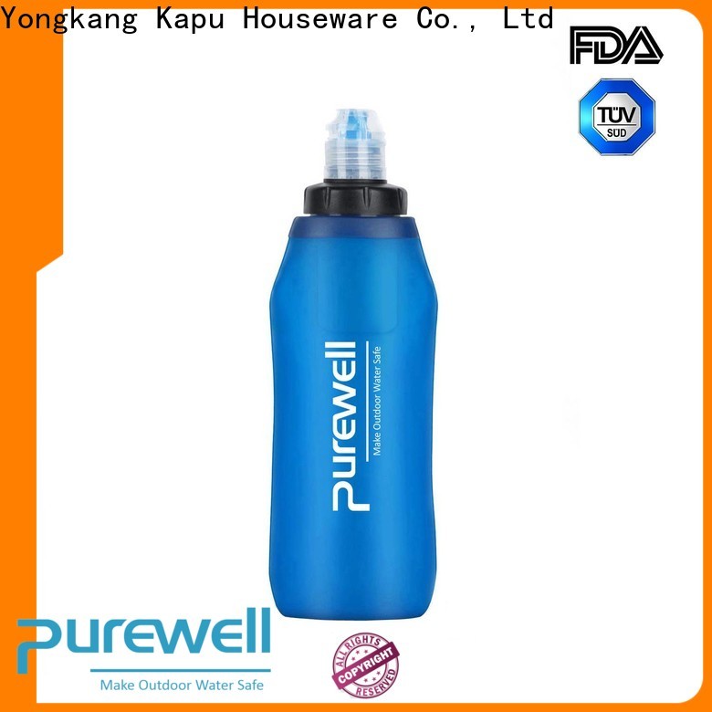 Purewell water filter flask from China for running