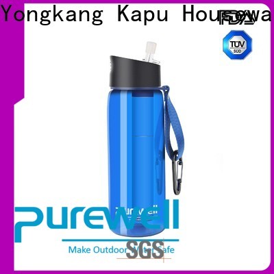 Purewell portable water filter bottle wholesale for hiking