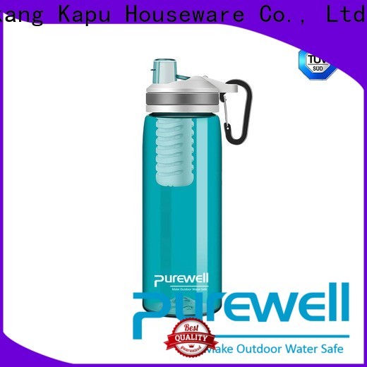 Purewell water filter drink bottle wholesale for Backpacking