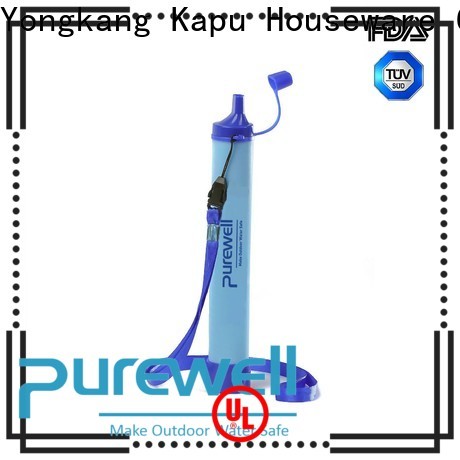 Purewell Customized outdoor water filter straw order now for hiking