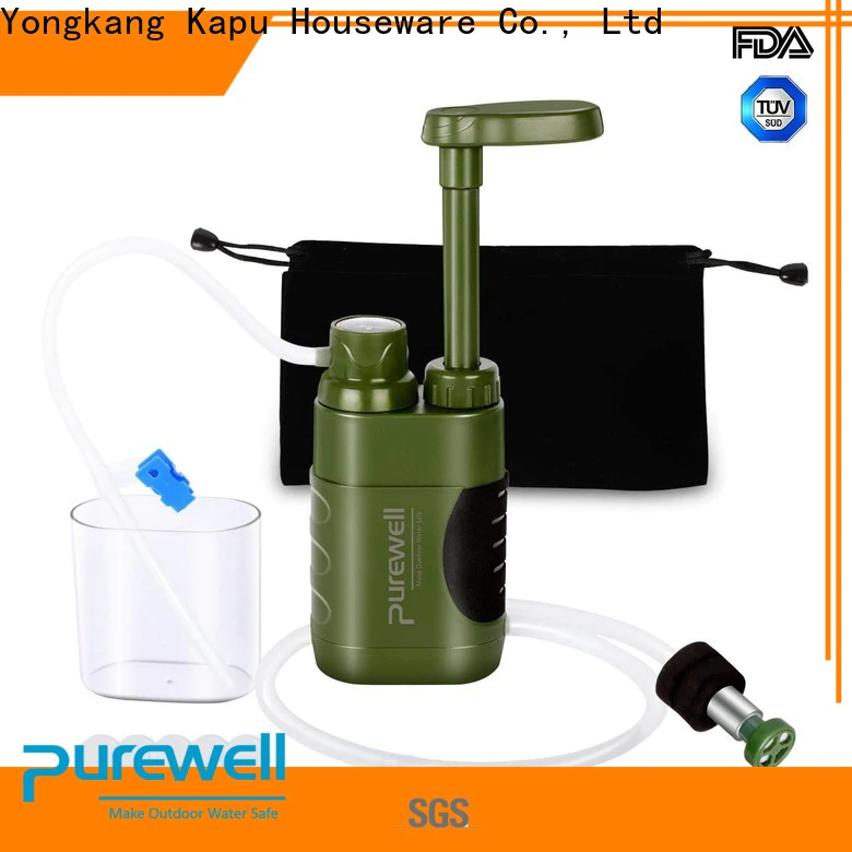 BPA Free water filter pump from China for camping