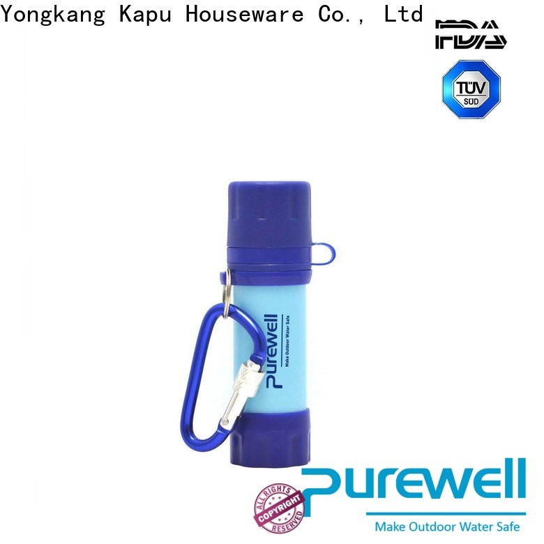 Purewell personal water filter straw reputable manufacturer for hiking
