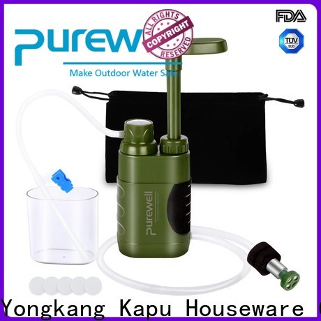Purewell ABS hiking water purifier pump from China for camping