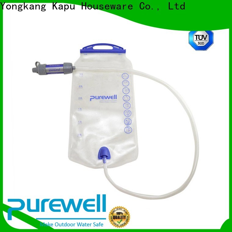Purewell easy-hanging survival water filter reputable manufacturer for outdoor activities