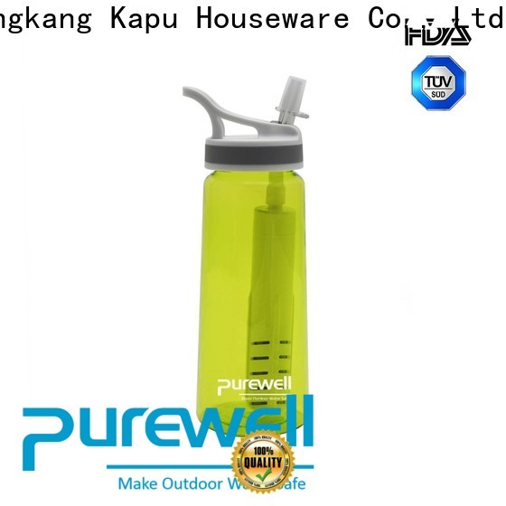 Purewell filtered water bottles for hiking wholesale for running