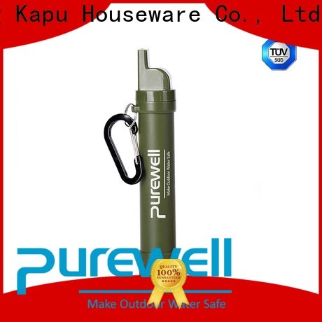 Purewell Customized portable water filter straw factory price for hiking