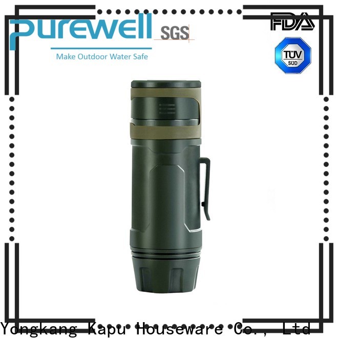 Purewell portable water filter straw reputable manufacturer for traveling