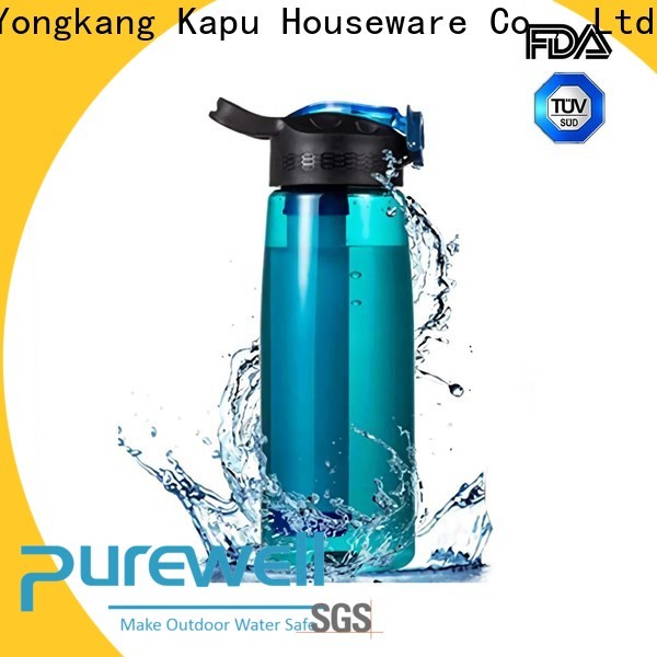 Purewell water filter bottle for travel inquire now for Backpacking