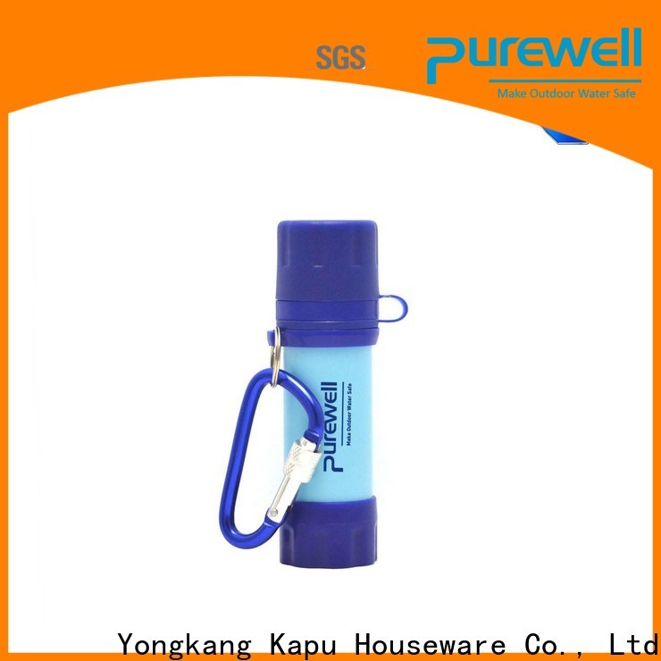 Purewell camping water filter order now for traveling