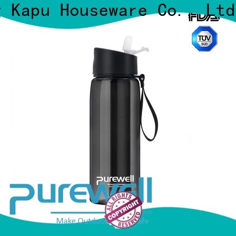 with carabiner personal water filter bottle supplier for hiking