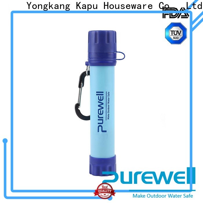 Purewell Personal straw filter factory price for camping