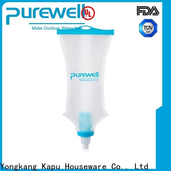 Purewell hanging water filter bag from China for hiking