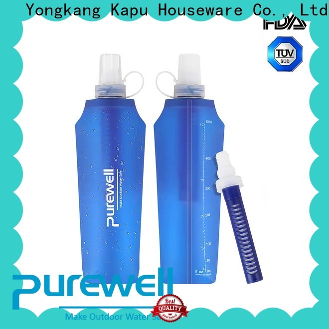 Purewell high-quality soft flask running wholesale for Backpacking