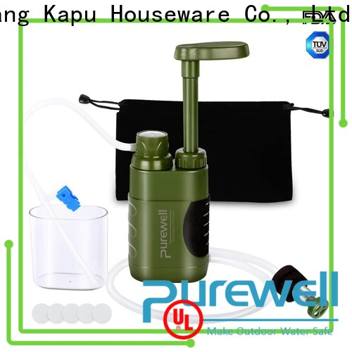 Purewell camping water purifier pump from China for outdoor activities
