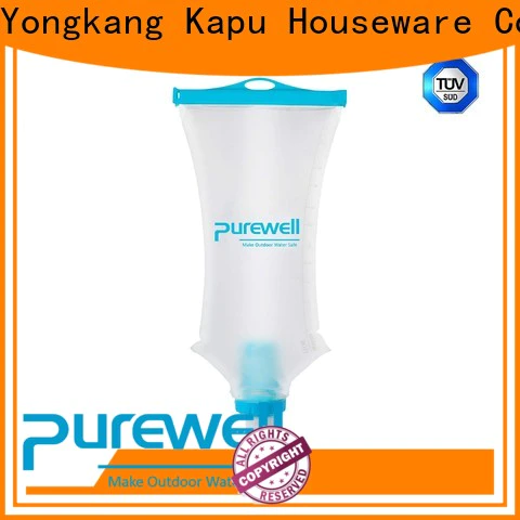 Purewell easy-hanging camping water filter bag from China for hiking