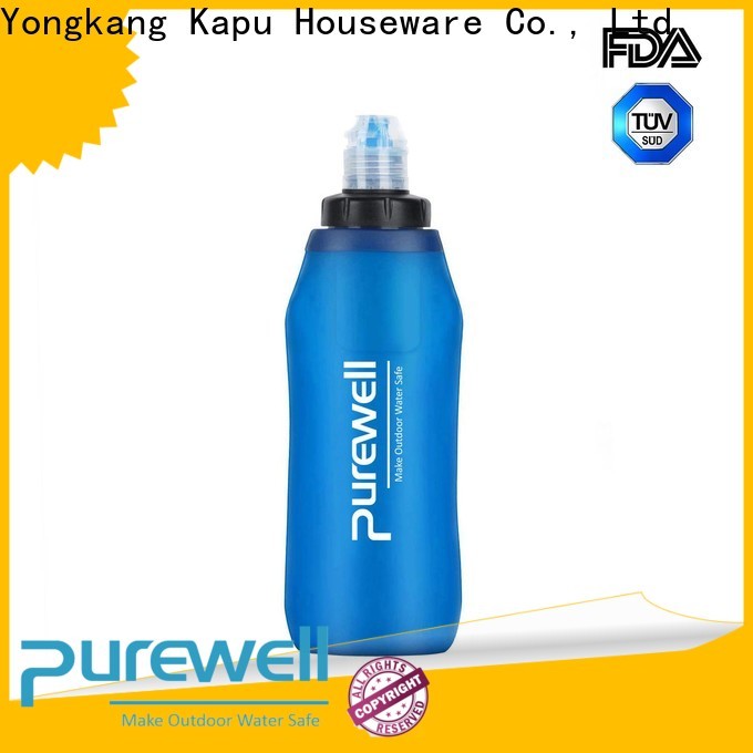 Purewell 1200ml water filter flask wholesale for hiking