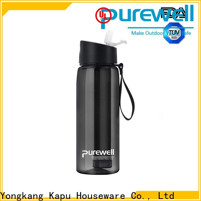 Purewell water filtration bottle for travel inquire now for hiking
