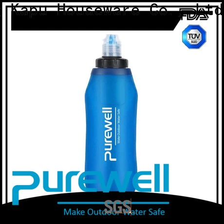Purewell soft water flask from China for Backpacking