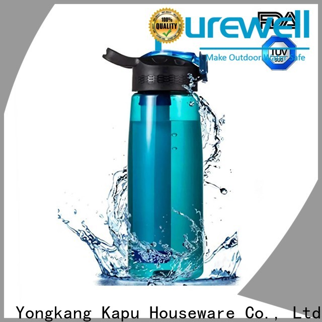 Purewell Detachable water filter bottle for travel wholesale for Backpacking