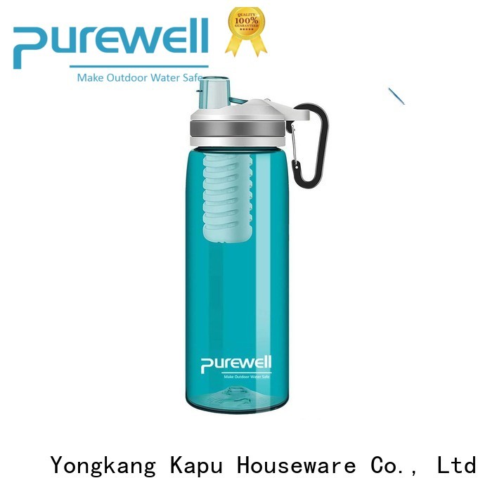 Purewell water purifier drink bottle supplier for running