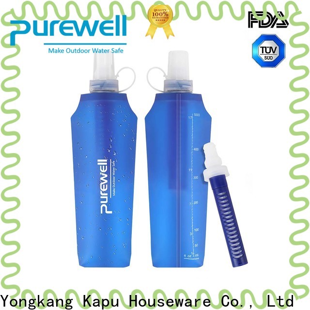 Purewell water filter flask wholesale for Backpacking