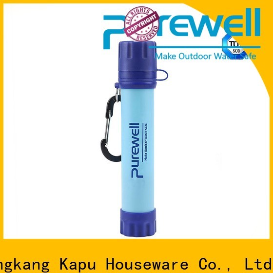 Purewell water filtration straw reputable manufacturer for traveling