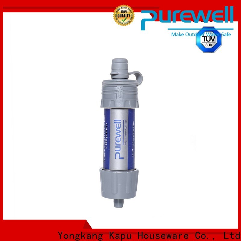 Customized hiking water filter straw order now for traveling