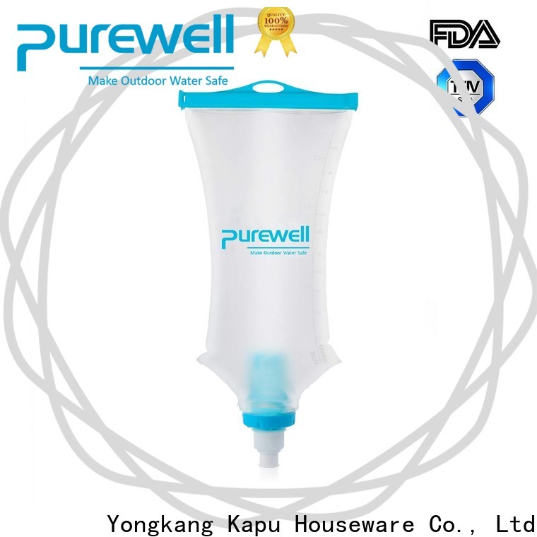Purewell convenient gravity fed water filter backpacking factory price for travel