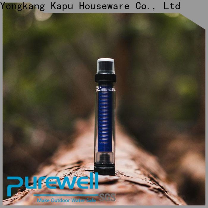 Purewell water purifier straw reputable manufacturer for traveling