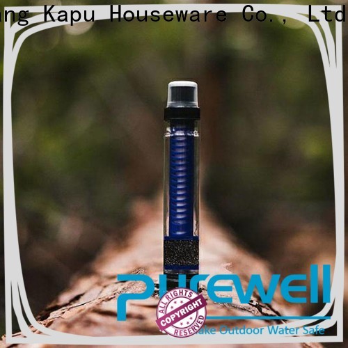 Purewell portable water filter straw order now for hiking