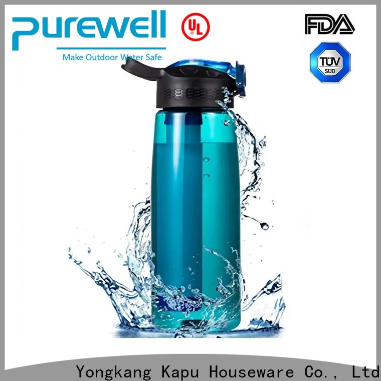 Purewell with carabiner water filter bottle wholesale