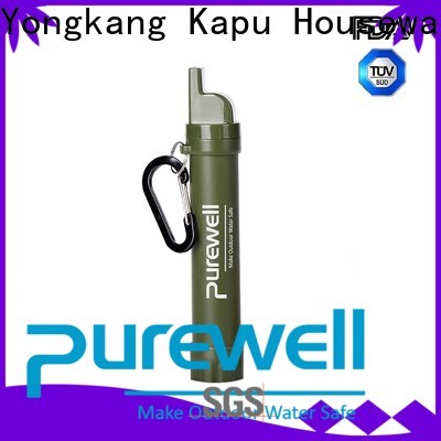 Purewell Customized portable water filter straw factory price for camping